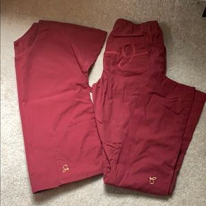 Maroon scrub set Jannuu brand